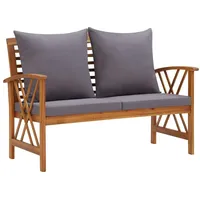 VidaXL Gartenbank mit Kissen 119 cm Massivholz Akazie