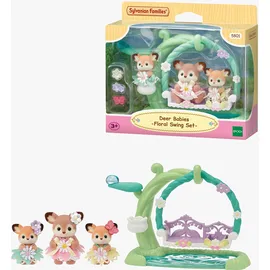sylvanian families Reh Babys mit Blumenschaukel Spielset 12 cm