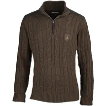 Deerhunter Strickpullover Randall Half-Zip, art green, XXL