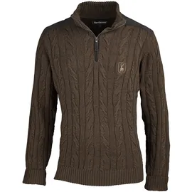 Deerhunter Strickpullover Randall Half-Zip, art green, XXL