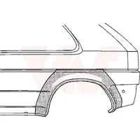 Van Wezel Radlauf, hinten links (Fahrerseite) VW 5880145