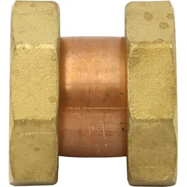 LK Armatur Deutschland GmbH Flanschkupplung 35 x 1,5 Überwurfmutter Gold