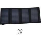 20 W Solar-Ladegerät, 2 A, 5 V, Hohe Umwandlungsrate, Faltbares Solar-Ladegerät für Mobiltelefone – Wasserdicht und Leicht – Ideal für Camping und Wandern