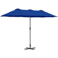 VidaXL Gartenparasol Blau 370 x 197 x 239 cm