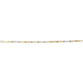 VIVANCE Armband dreifärbig Gelbgold 375 Größe 18