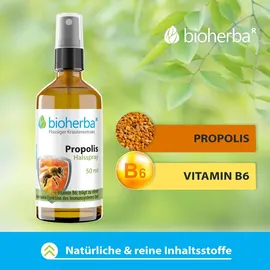 Bioherba Bio Halsspray Propolis Extrakt Tropfen 50 ml