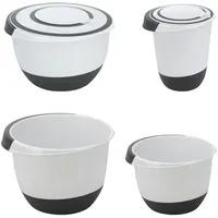 Mojawo 4er Set Rührschüssel Mixschüssel Schüssel 3,5L,5L,1,5L, 2L