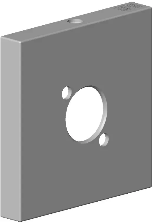 Dornbracht Rosette Ersatzteile 092797043 60 x 60 x 9 x D. 18 mm Platin gebürstet 092797043-06