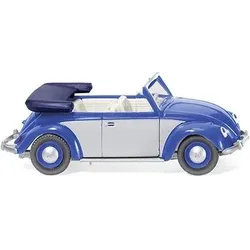 WIKING 079404 1:87 VW Käfer 1200 Cabrio - blau/silber