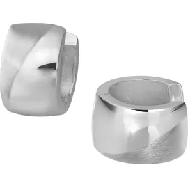 SilberDream Creolen Welle Silber 925 14mm
