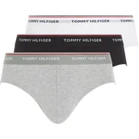 Slip »3P BRIEF«, (Packung, 3 St 3er-Pack), mit Logo-Elastikbund, Gr. S, schwarz, weiß, grau-meliert, , 699097-S