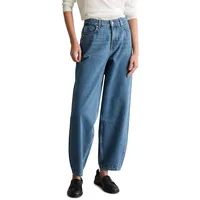 Marc O'Polo Marc OߴPolo Denim Damen, Jeanshose Cropped Barrel-Jeans, blau, medium Blue Multi 51), W27/L32 - 27W / 32L