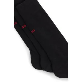 Hugo Socken, mit Label-Detail im 3er-Pack Modell UNI COLORS', Black, 39-42