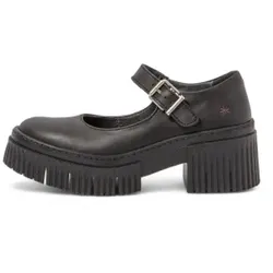 Art für Damen. 113731101003_001 Schwarze Highheels (38), Leder, 3 bis 5 cm, Schnalle, Lässig