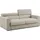 divani.store Dylan Sofa mit Bettkastenauszug aus wasserfestem, Baumwollartigem Stoff T13 188 cm creme