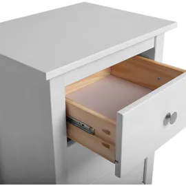 VS Venta-stock Kommode, Alena. 4 Schubladen Weiß. Mit Metallführungen