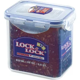 Lock & Lock Vorratsdose rechteckig transparent 13,5 x 10,2 x 11,8 cm 0,85 l 3-teiliges Set