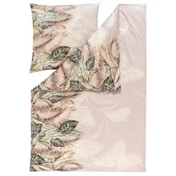 ESTELLA Bettwäsche Timon 155 x 220 cm Satin Beige Natur