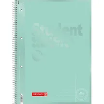 Brunnen Collegeblock Student Premium 1067925154 A4, Außenrand, 90 g/m2, 80 Blatt, liniert