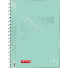 Brunnen Collegeblock Student Premium 1067925154 A4, Außenrand, 90 g/m2, 80 Blatt, liniert