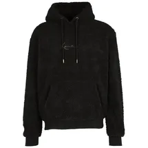 Karl Kani SMALL SIGNATURE TEDDY HOODIE BLACK - Schwarz - M