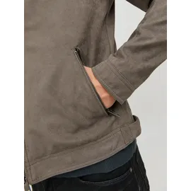 JACK & JONES JJEROCKY in Kunstlederoptik mit Reißverschlusstaschen", Herren, Gr. S bis XL - für Männer - Größe S - grau - S