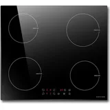 Noxton - Induktionskochfeld 60 cm, 6400W, 220-240V Autarkes Induktionskochfeld 4 Platten Enibau Touch-Bedienung, 9 Heizstufen, 1-99Min Timer,