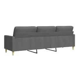 vidaXL 3-Sitzer-Sofa Dunkelgrau 210 cm Stoff