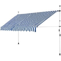 DETEX Klemmmarkise 200 cm blau/weiß