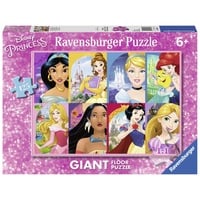 Ravensburger Disney Princess Winnie Puuh Prinzessin, 125-teiliges Riesen-Puzzle, Kinderpuzzle, empfohlen ab 6 Jahren, Mehrfarbig