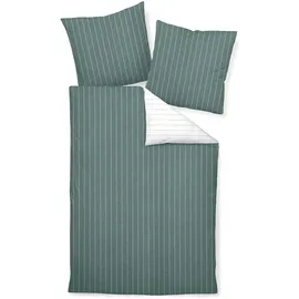 Traumschlaf Tango Gestreift Salbei 240 x 220 cm + 2 x 80 x 80 cm