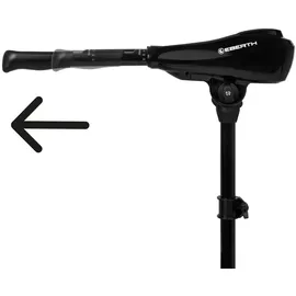 Eberth Außenborder 12 V 50 lbs Schwarz