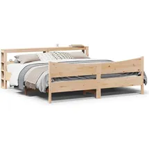 vidaXL Massivholzbett 180 x 200 cm Beige