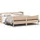 vidaXL Massivholzbett 180 x 200 cm Beige