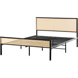 Beliani Avanton 140 x 200 cm Schwarz