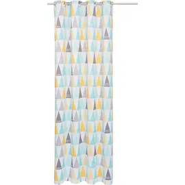OTTO home Verdunkelungsvorhang OTTO HOME "Dreieck" Gr. 1, bunt, B:135cm H:145cm, Polyester, Gardinen, einseitig mit Dreiecken bedruckte Kindergardine, blickdicht