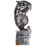 GILDE Poly Skulptur Steampunk Eagle H=26cm - silber