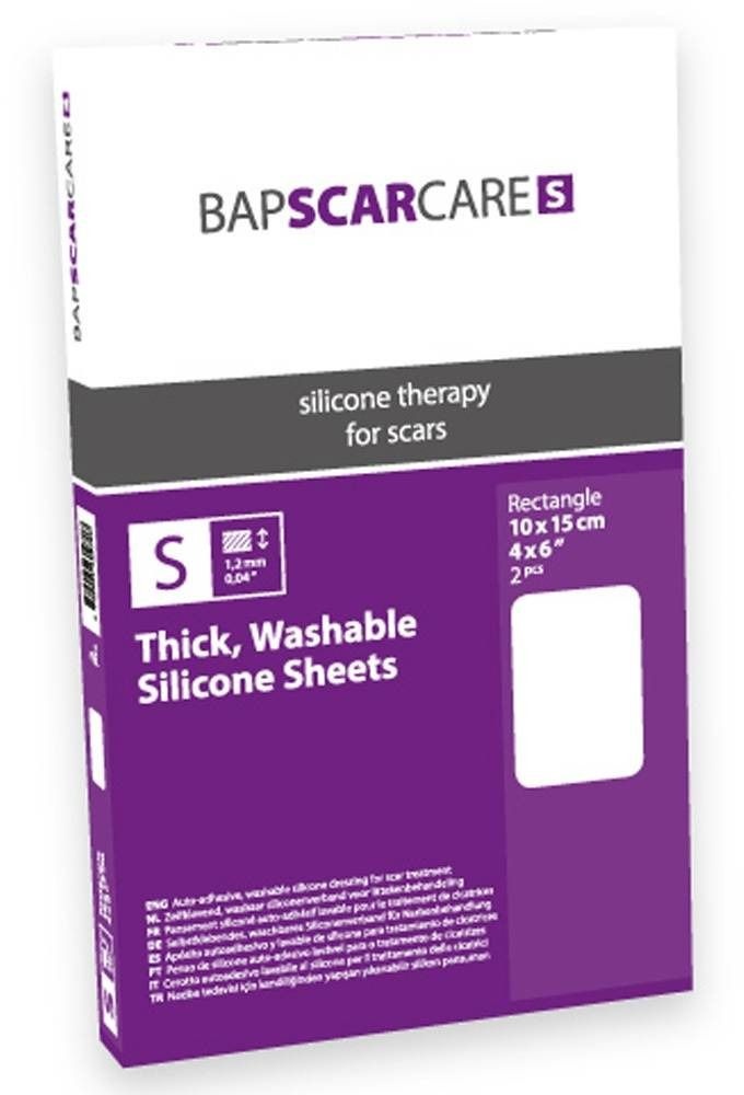 BAP Scar Care S Transparentes Narbenabricht-Rechteck 10 x 15 cm