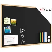 ALLboards Kreidetafel 90 x 60 cm Schwarz