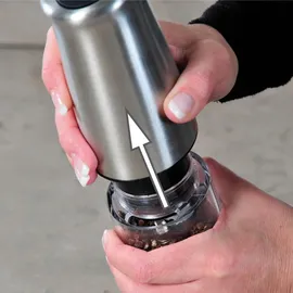 KESPER Salz-/Pfeffermühle 17,5 cm Silber befüllt