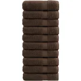 vidaXL SOLUND Handtuchset 10-tlg. braun