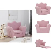 Schlafsofa Für Kinder Rosa Weich Plüsch - Kindersofa - Kindersofas - Kindercouch - Kinderzimmer Sofa