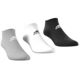 adidas Sportsocken 3er Pack Low Cut Socken 3 Paar grau/weiß/schwarz-43/45