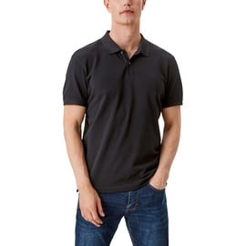 S.Oliver Poloshirt aus Baumwollpiqué, Herren 2024581 Polohemd, 9999 schwarz, XXL