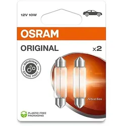 OSRAM ORIGINAL 6411-2BL 43mm SV8,5-8 12V 10W
