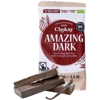 Chokay BIO Bar - AMAZING DARK/Belgische Zartbitter Schokolade/VEGAN, GLUTENFREI & FAIR TRADE / 1x70g