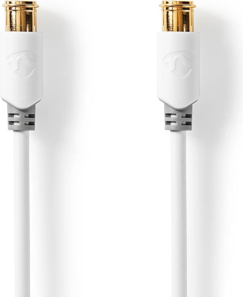Nedis F Quick - F Quick Cables F Male Quick F Male Quick Gold Plated 75 Ohm Double Shielded 5.00 m R, Antennenkabel