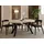 WFL GROUP Runder Esstisch 80 x 77 x 80 cm braun