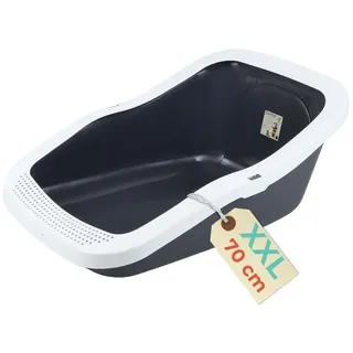 GarPet Katzentoilette XXL 70 cm Grau