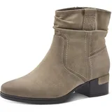 Jana Damen Stiefeletten mit Absatz Vegan Kleiner Absatz, Grau (Taupe Wildleder), 37 EU